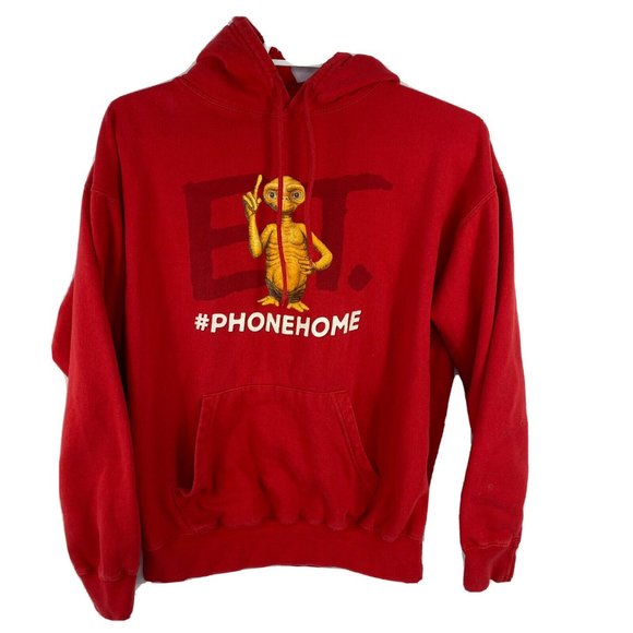 Vintage Other - ET Universal Studios Movie Hoodie Y2K Sweatshirt Long Sleeve Phone Home Red XL